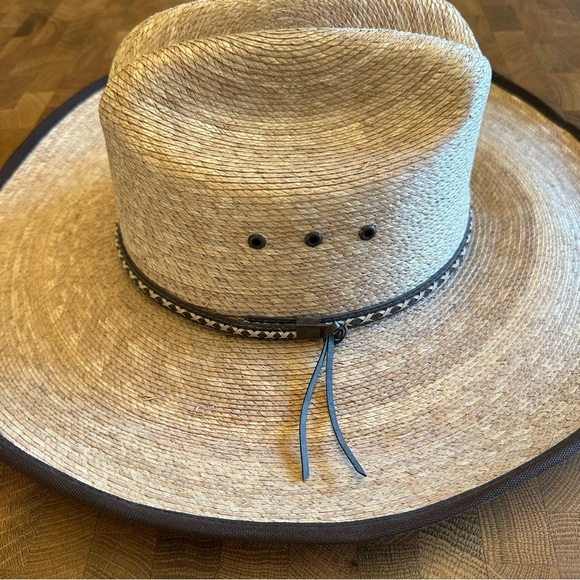 Jason Aldean Resistol Genuine Palm Amarillo Sky Cowboy Hat Men’s Size Med/Large - Picture 2 of 11